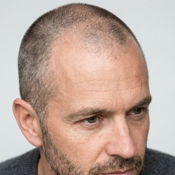 Buzz cut vs shaved head for hair loss