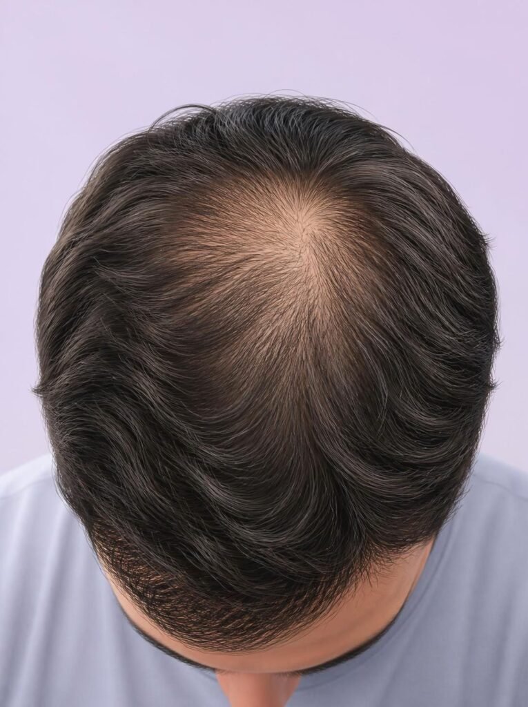 crown balding stages